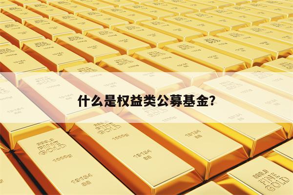 什么是权益类公募基金？