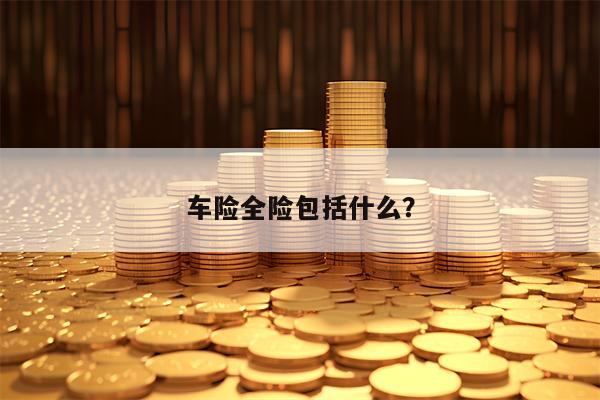车险全险包括什么？