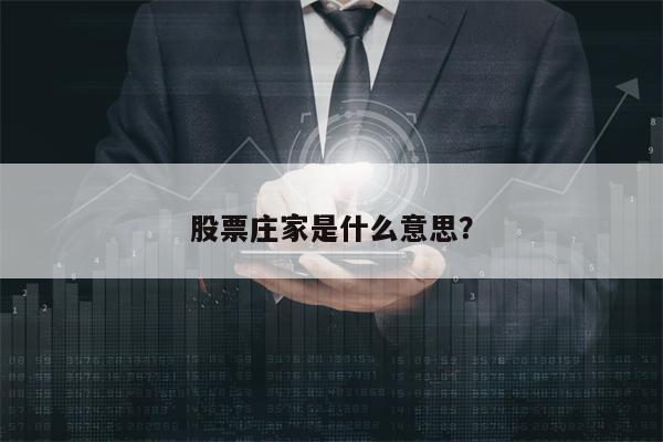 股票庄家是什么意思？