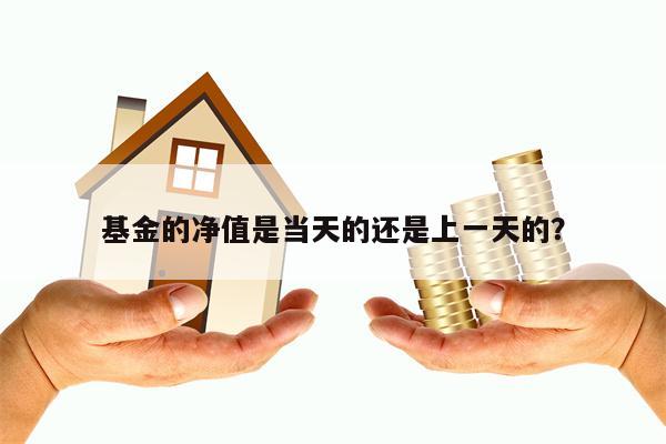 基金的净值是当天的还是上一天的？