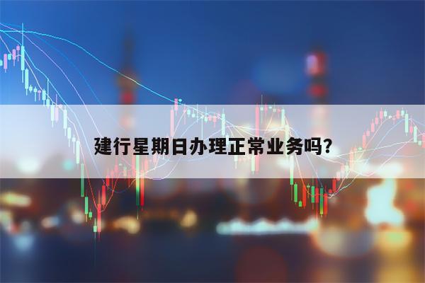 建行星期日办理正常业务吗？