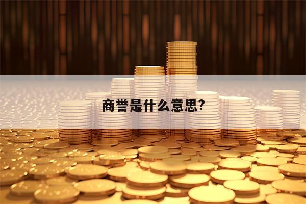 商誉是什么意思?