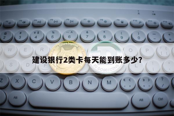 建设银行2类卡每天能到账多少？
