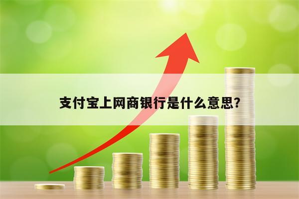 支付宝上网商银行是什么意思？