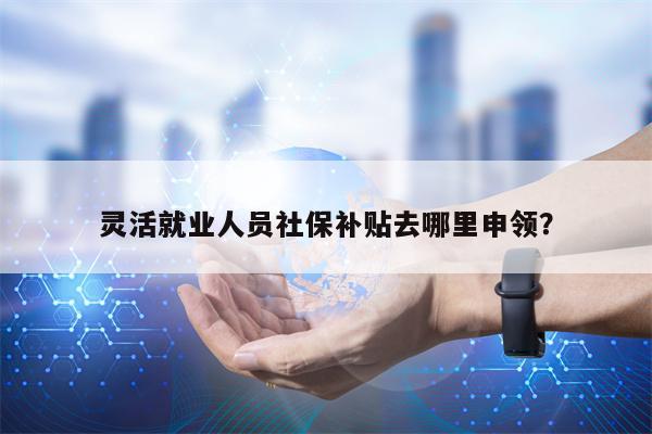灵活就业人员社保补贴去哪里申领？