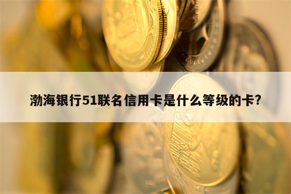 渤海银行51联名信用卡是什么等级的卡?