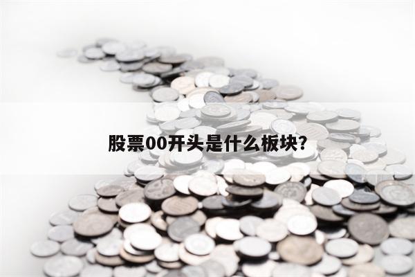股票00开头是什么板块？
