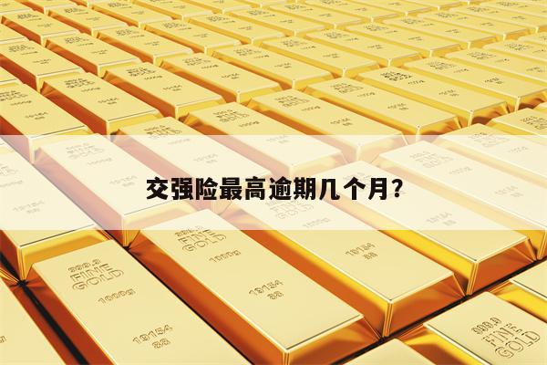 交强险最高逾期几个月？