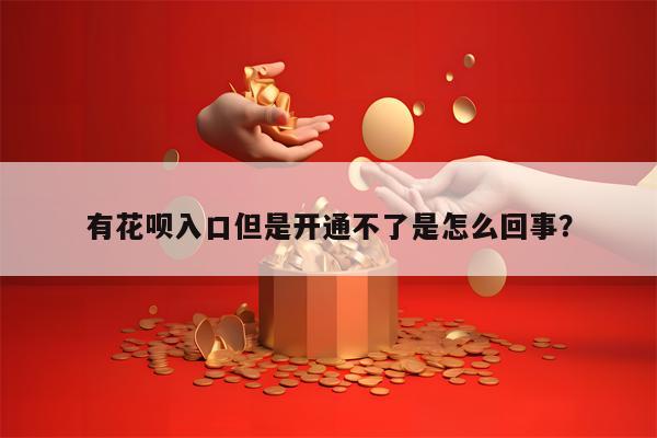 有花呗入口但是开通不了是怎么回事？