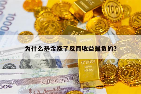 为什么基金涨了反而收益是负的？