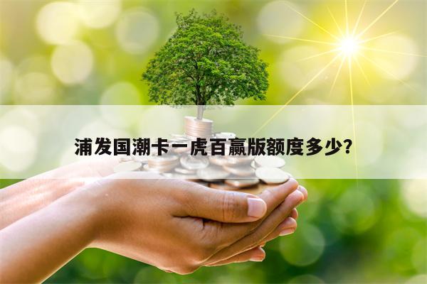 浦发国潮卡一虎百赢版额度多少？