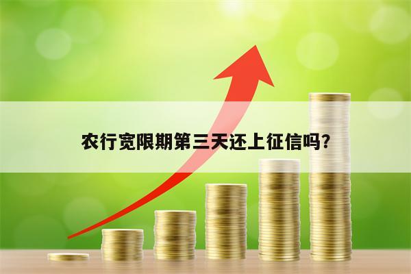 农行宽限期第三天还上征信吗？