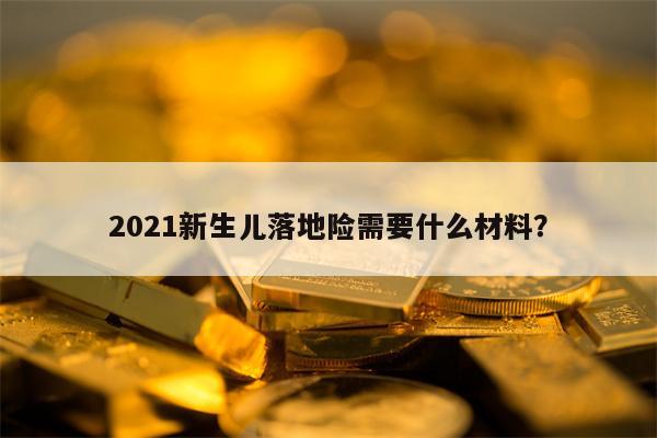 2021新生儿落地险需要什么材料？